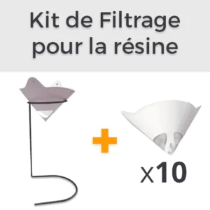 Kit de filtrage pour la résine