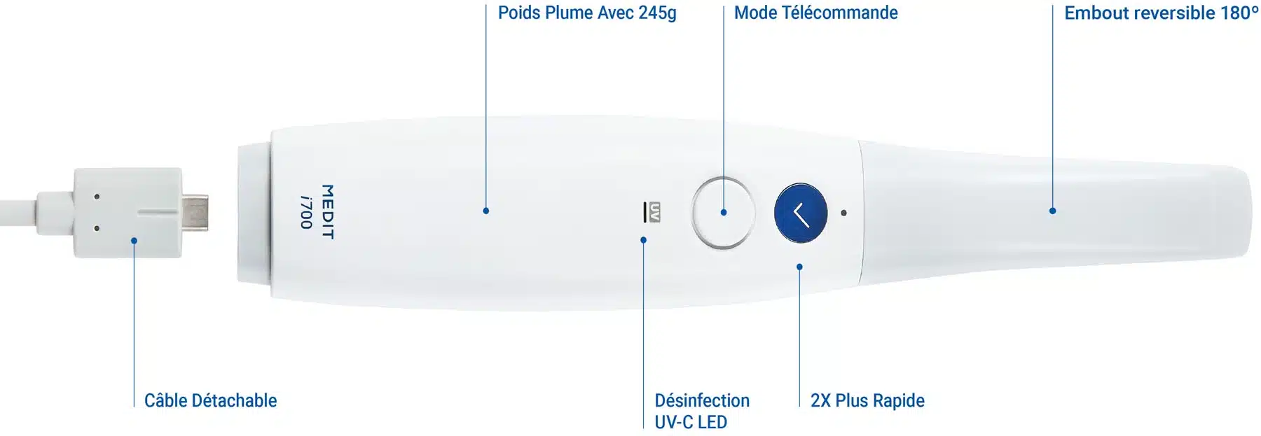 Medit i700 scanner intra oral dentisterie numérique