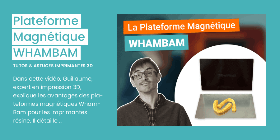 Dans cette vidéo, notre expert en impression 3D explique les avantages des plateformes magnétiques Wham-Bam pour les imprimantes résine.