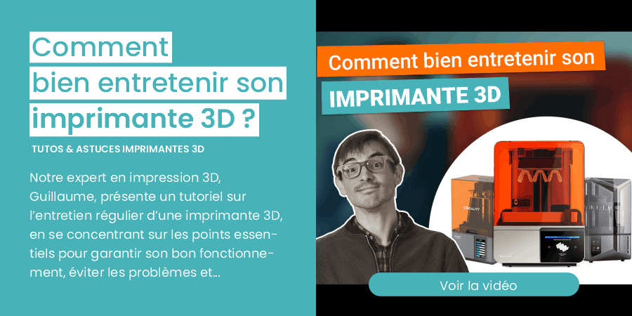 Notre expert en impression 3D, Guillaume, présente un tutoriel sur l’entretien régulier d’une imprimante 3D, en se concentrant sur les points essentiels pour garantir son bon fonctionnement, éviter les problèmes et les pannes coûteuses.