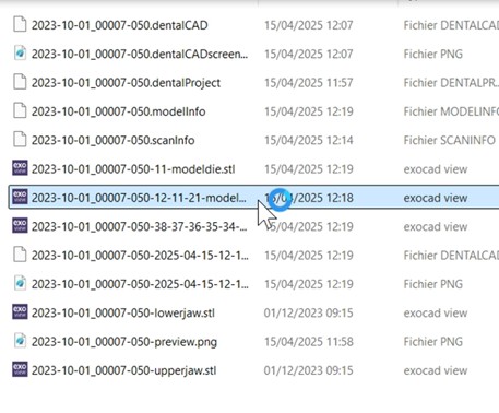 visualiser vos fichiers du modèle