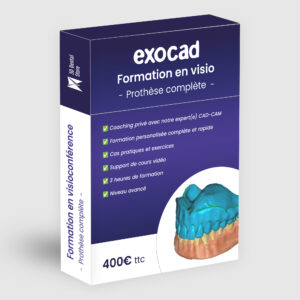 Formation Exocad en visioconférence – Prothèse complète (3h)