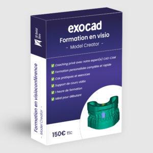 Formation Exocad en visioconférence – Création de modèles (1h)