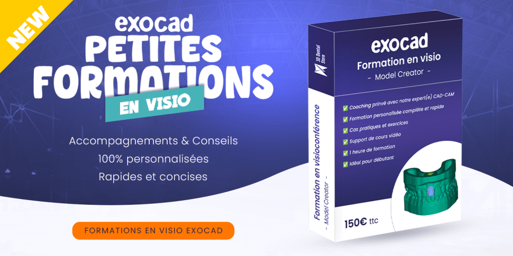 Découvrez les visio-formations exocad, une exclusivité 3d dental store !