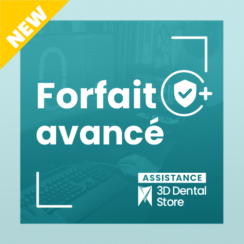 Bénéficiez d'une prise en charge renforcée pour sécuriser votre activité grâce au forfait d'assistance avancé 3D Dental Store
