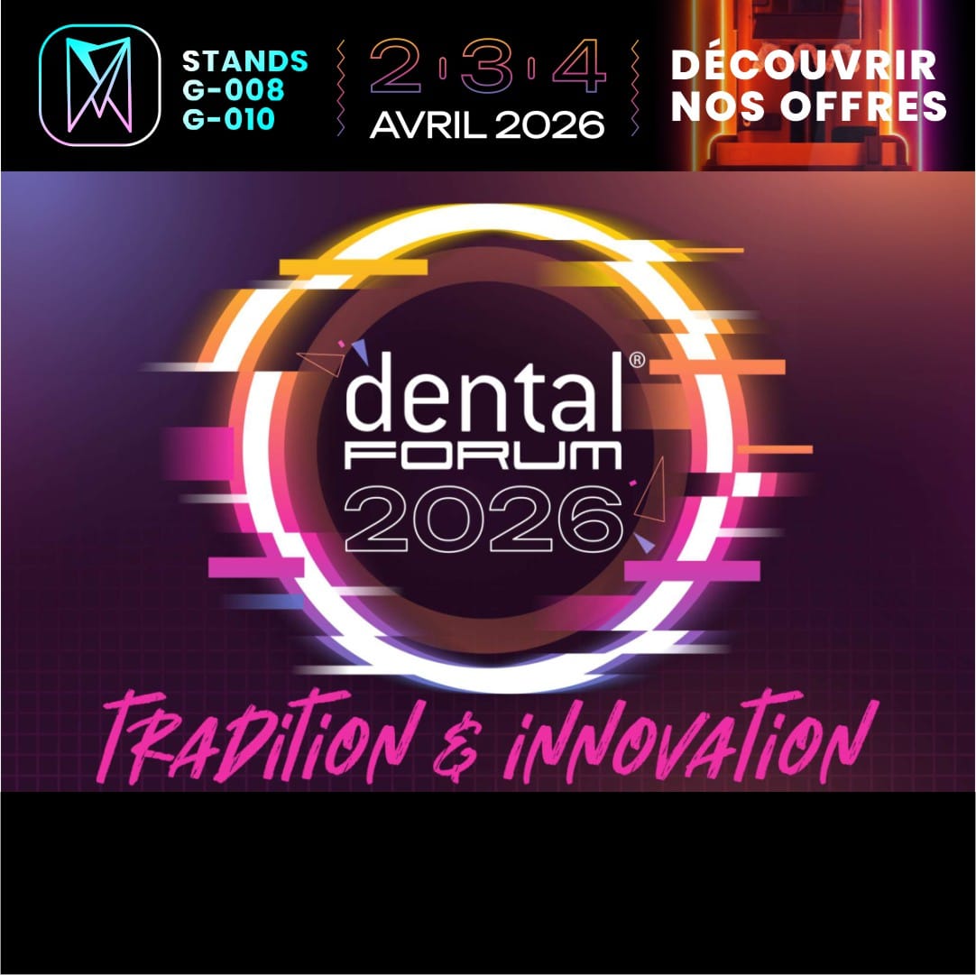 retrouvez nous stand G008 du Dental Formu 2026, du 02 au 04 avril