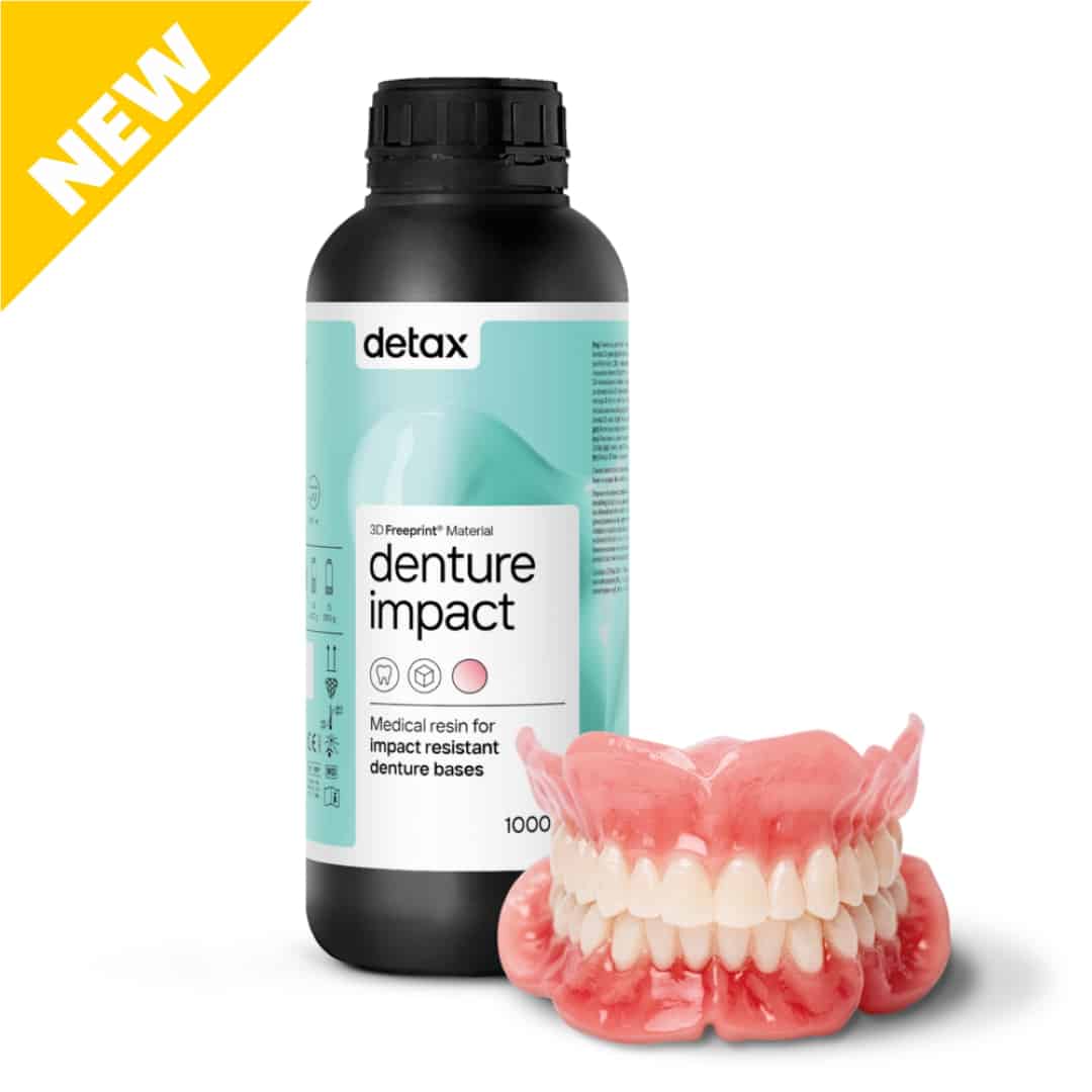detax 3D Freeprint® dx denture impact, pour impression 3D de bases de prothèses amovibles, prothèses totales