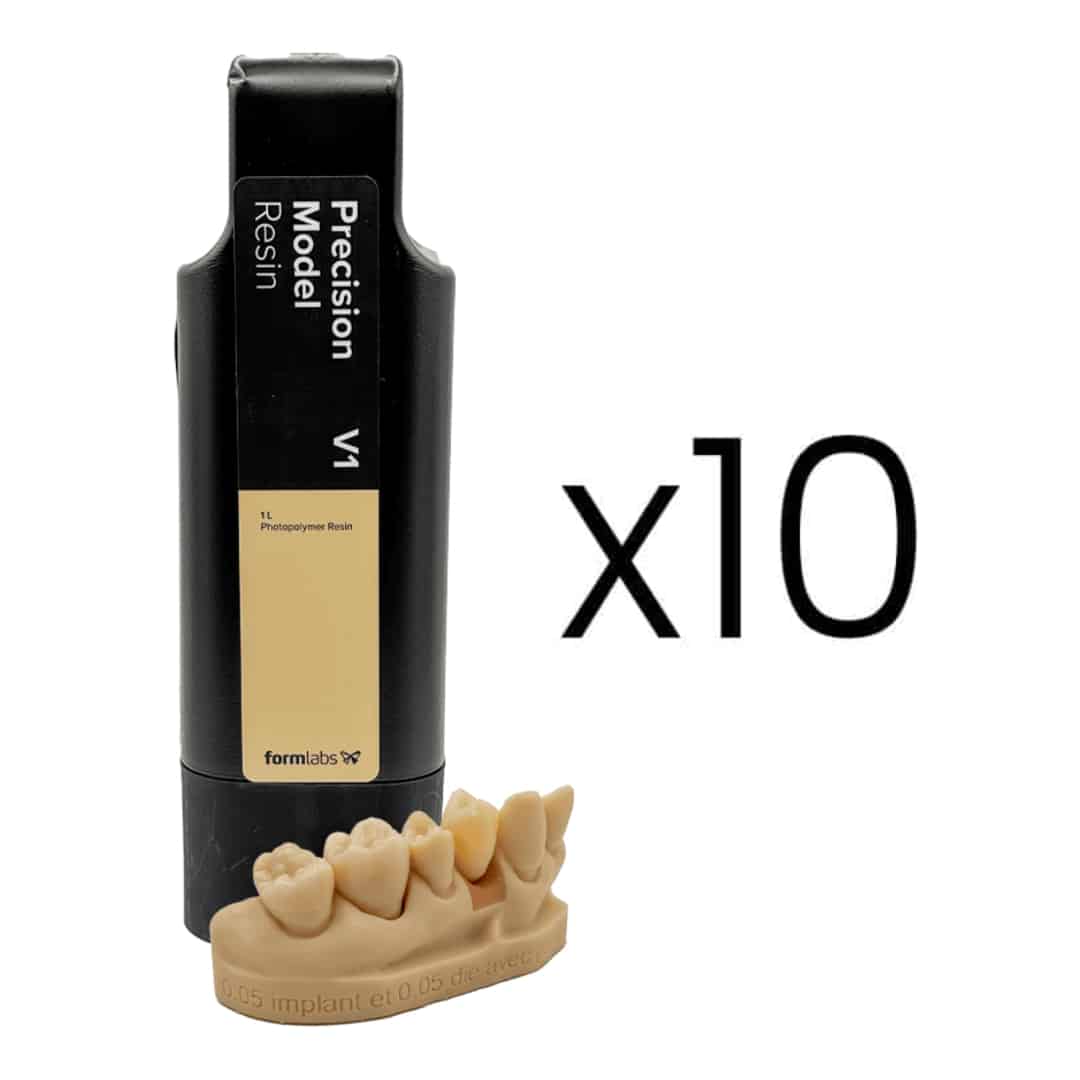 résine form 4 precision model - pack de 10 unités