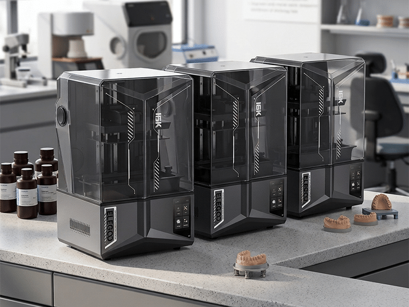 Plusieurs imprimantes 3D Saturn 4 utilisées dans un laboratoire